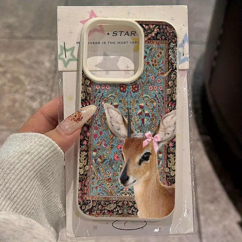 Tablets - Vintage cervos lichee silicone padrão caso