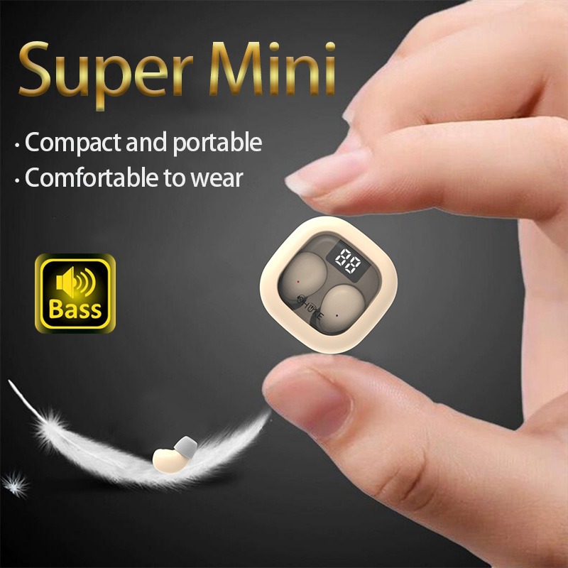 Type C Wired Earphones With Mic - Sk pequenos fones de ouvido sem