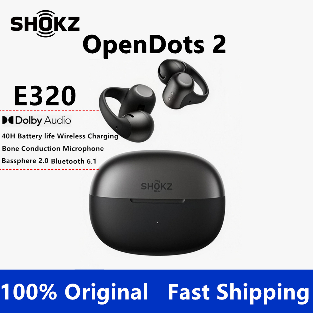 Type C Wired Earphones With Mic - SHOKZ OpenDots 2: Fones de ouvido