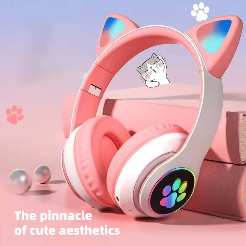 Fones de Ouvido Bluetooth Sem  - Cat Ear Bluetooth Headset Led avaliação e preço
